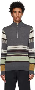 Серый свитер в полоску Paul Smith