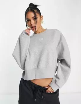Серый свитшот adidas Essentials