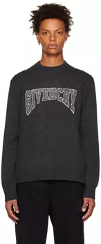 Серый университетский свитшот Givenchy