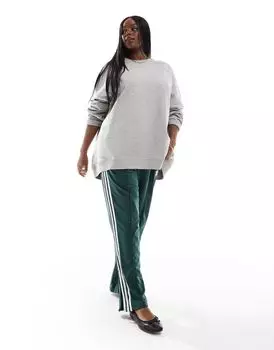 Серый вересковый свитшот оверсайз ASOS DESIGN Curve Heavy Heavy