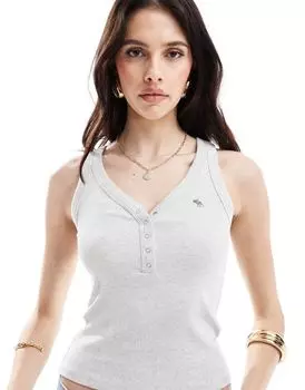 Серый жилет Abercrombie & Fitch