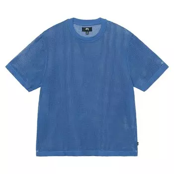 Сетчатая футболка с короткими рукавами Stussy Ocean Blue