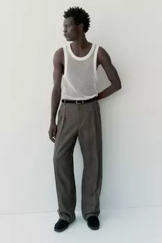 Сетчатая майка H&M, белый