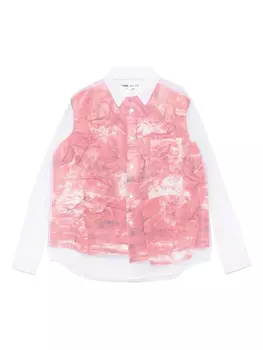 Сетчатая рубашка Comme Des Garons, белый