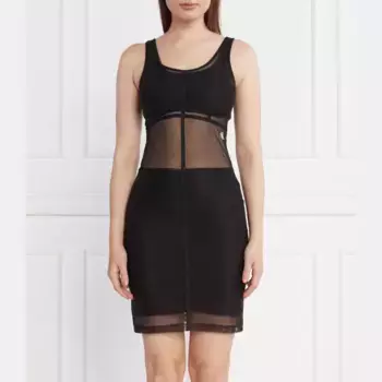 Сетчатое платье-майка Calvin Klein, черный