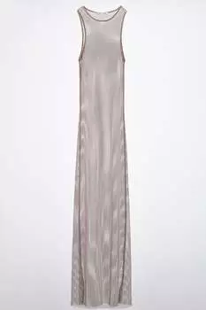 Сетчатое платье со стразами ZARA