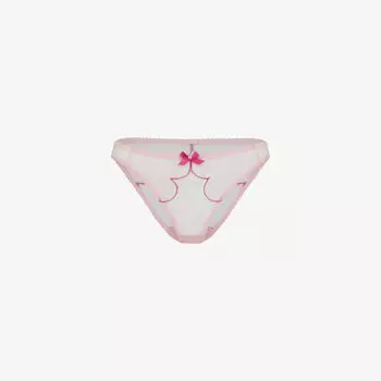 Сетчатые трусы Lorna с бантом Agent Provocateur, розовый