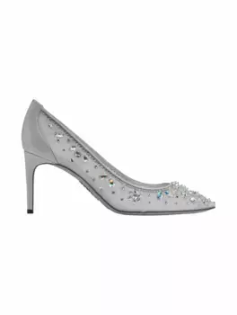 Сетчатые туфли Cinderella Rene Caovilla, серый