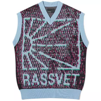 Сетчатый камуфляжный трикотажный жилет Rassvet, синий