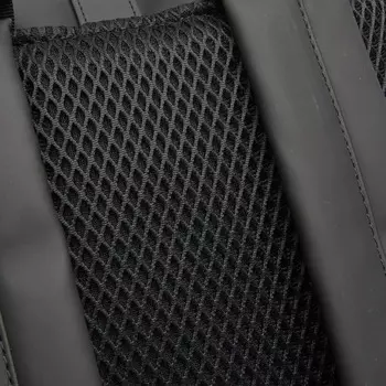 Сетчатый рюкзак Rains Rolltop, черный