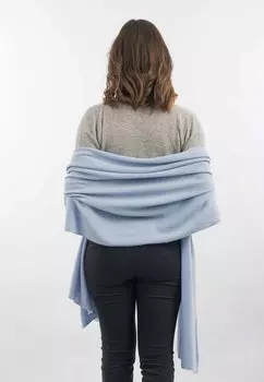 Шаль Dalle Piane Cashmere, светло-голубой