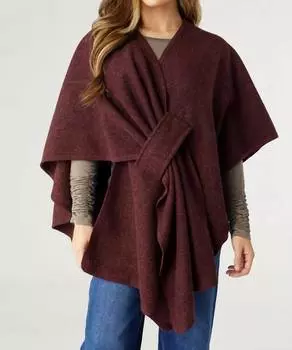 Шаль Rae Pull Through Wrap в бордовом цвете COCO + CARMEN