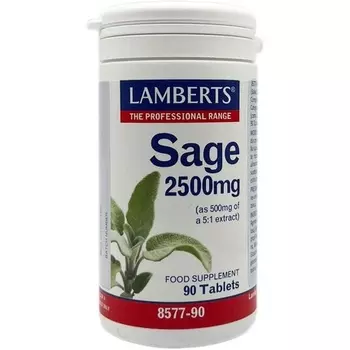 Шалфей 2500 мг 90 капсул, Lamberts