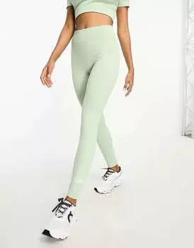 Шалфейно-зеленые бесшовные леггинсы с высокой талией The North Face Training