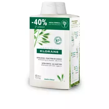 Шампунь A La Leche De Avena Champ Extrasuave Duo Klorane, 2 x 400 мл