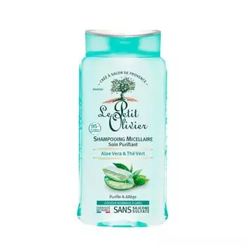 Шампунь Champ Micelar con Aloe Vera y T Verde Le Petit Olivier, 250 ml