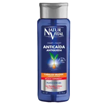 Шампунь champu anticaida grasos Naturvital, объем 300 мл