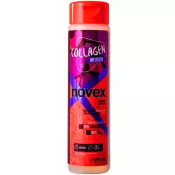 Шампунь для пористых и тусклых волос, 300 мл Novex, Collagen Infusion