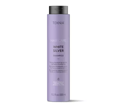 Шампунь для волос, нейтрализующий желтизну white silver shampoo Lakme, 300 мл