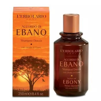 Шампунь и гель для душа 2в1 L'Erbolario Accordo Di Ebano, 250 мл