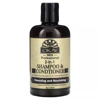 Шампунь и кондиционер мужской Okay Pure Naturals 2-в-1, 237 мл