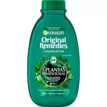 Шампунь Original Remedies с зеленым чаем и 5 растениями для нормальных волос 300мл, Garnier