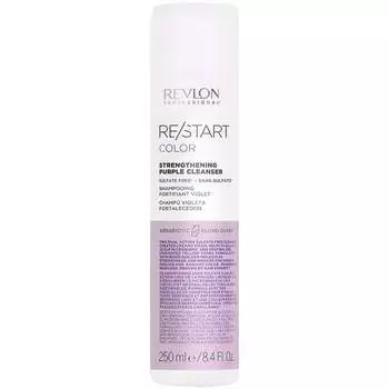 Шампунь с фиолетовым пигментом для ухода за светлыми волосами, 250мл Revlon, Restart Color Purple Shampoo