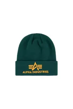 Шапка ALPHA INDUSTRIES Beanie, цвет Emerald