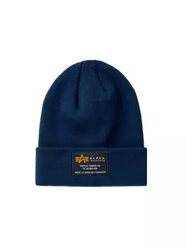 Шапка ALPHA INDUSTRIES Beanie, темно-синий