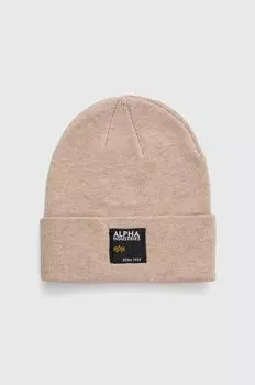 Шапка Alpha Industries, бежевый