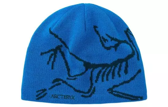 Шапка Arcteryx с принтом, синий