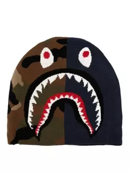 Шапка бини 1st shark A BATHING APE, синий
