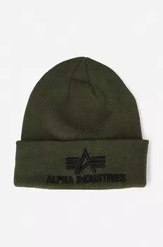 Шапка-бини Alpha Industries 3D, зеленый