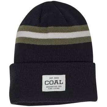 Шапка - Бини Coal The Uniform в винтажную полоску, черный