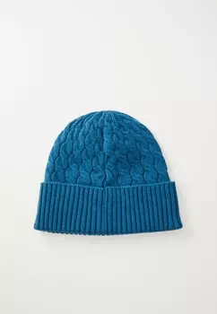 Шапка CABLE BEANIE COACH, синий