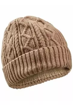 Шапка camel active, цвет light wallnut