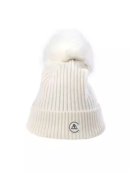 Шапка CASH-MERE.CH Beanie, белый