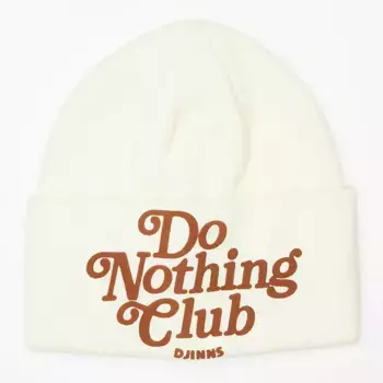 Шапка DJINNS Basic Beanie DNC 30th creme white, бежевый