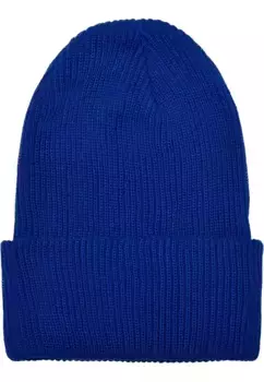 Шапка Flexfit " Flexfit Accessories Recycled Yarn Spired Ribbed Knit Beanie" (1 шт.), синий
