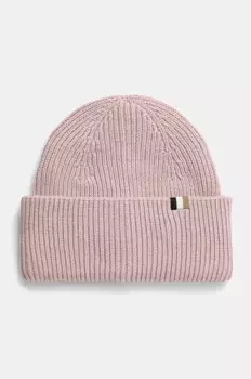 Шапка из смесовой шерсти BOSS, розовый