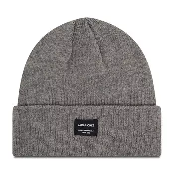 Шапка Jack&Jones JacdnaBeanie Noss, серый