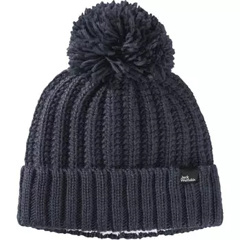Шапка JACK WOLFSKIN Beanie Highloft, антрацит
