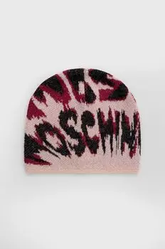 Шапка Moschino, розовый