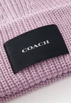 Шапка PATCH BEANIE COACH, светло-розовый