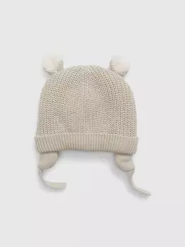 Шапка с ушками Gap, бежевый