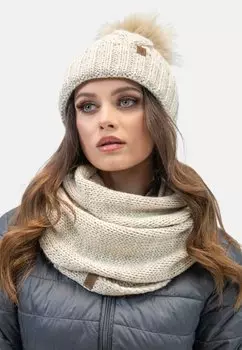 Шапка SET Vivisence, бежевый