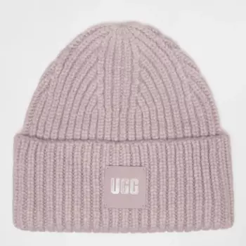 Шапка UGG Chunky Rib Beanie, розовый