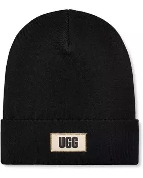 Шапка UGG High Crown Beanie, черный