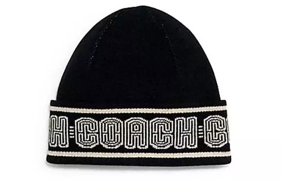 Шапка унисекс COACH, Black