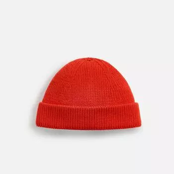 Шапка Zara Short Knit, красный